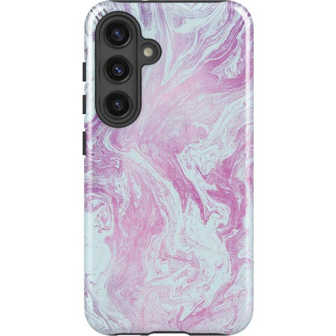 Blue and Purple Marble Galaxy S25 Impact Case
